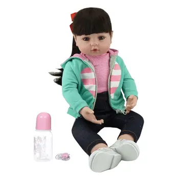 19 инча, реалистична за кукли, меки силиконови vinyl новородено момиче