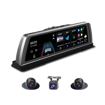 2023 Нов Автомобилен Видеорекордер Dash Cam 4G WiFi 4 Камери ADAS Android 10 