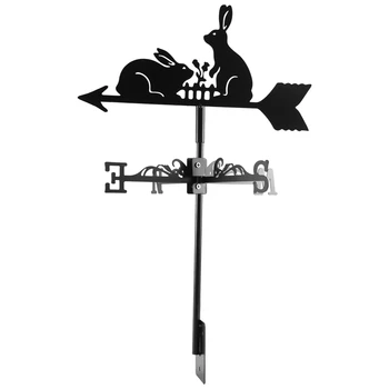Ветропоказател от животински желязо, ветропоказател от заек, ветропоказател на покрива, датчик за посоките на вятъра, детайли за декорация на покриви