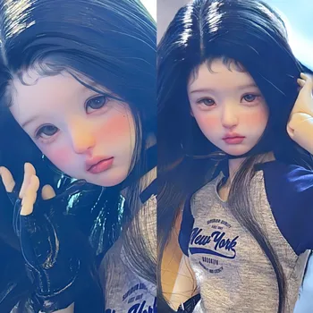 Главата на куклата Wei 1/3 BJD $59 Обиколката на главата нормална кожа 20,6 см Кукли за момичета в крехката стил