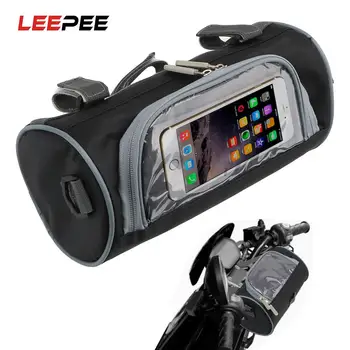 Контейнер LEEPEE, чанта за съхранение с докосване на екрана на мобилен телефон, чанта за съхранение на предния кормилото на мотоциклета, аксесоари за мотоциклети