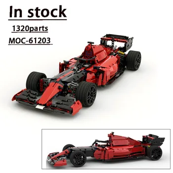 Състезателен състезателен автомобил 42141 е Съвместим с нов детски подарък за рождения ден на MOC-61203 Formula 1 Brick Model 1320 на резервни части